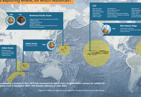 Auf der Grafik sind die Lage der Explorationsgebiete dargestellt