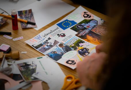 Eine selbst gestaltete Seite der Edgar-Gazette