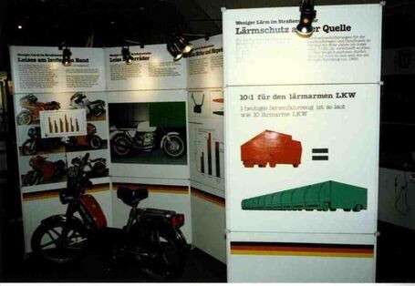 UBA-Schautafel zum lärmarmen LKW