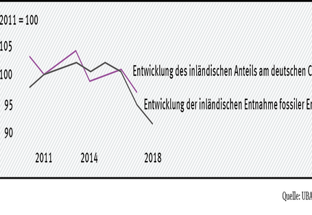 Grafik über die negativen Umweltauswirkungen des deutschen Rohstoffkonsums