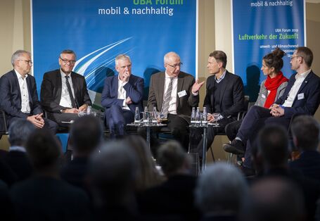 Podiumsdiskussion „Umweltschonender Luftverkehr 2050: was wir heute schon tun können“ zum Abschluss des UBA Forums 2019