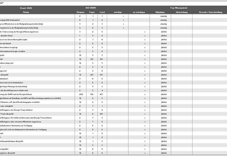 Grafik ISO 50005 – Management-Checkliste