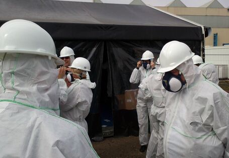 Wearing personal protective equipment during remediation