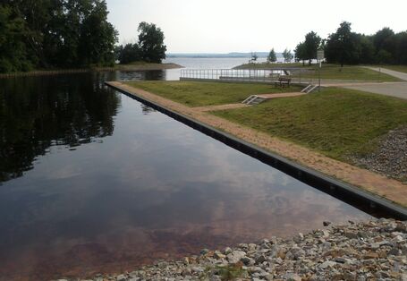 Opencut mining residual lake