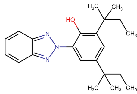 Strukturformel von UV-328