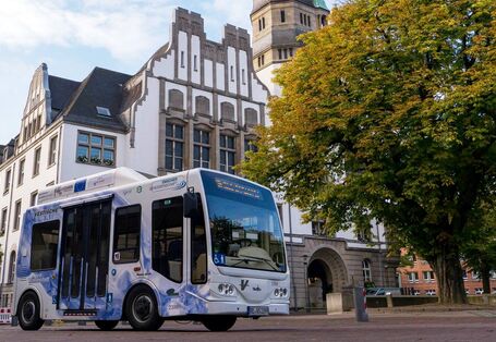 EU-Projekt HyChain-Minitrans - Brennstoffzellenbus Gladbeck