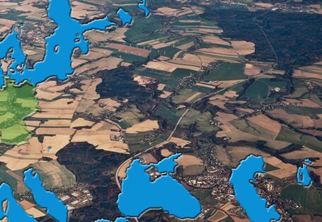 Umweltschonende Raumplanung in Deutschland, das ein Teilbereich Europas ist