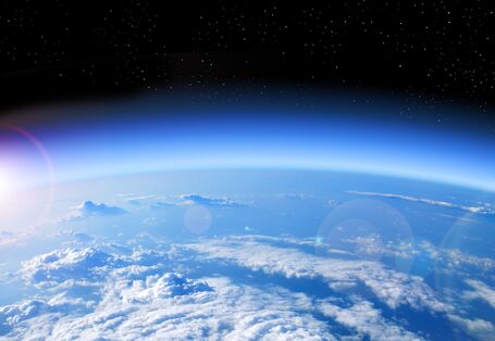 Blick auf die Erde aus dem Weltall