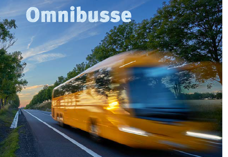 Titelseite der Ratgeber-Broschüre "Leitfaden zur umweltfreundlichen öffentlichen Beschaffung: Omnibusse" mit einem Foto eines Omnibusses und dem Logo des Umweltbundesamtes