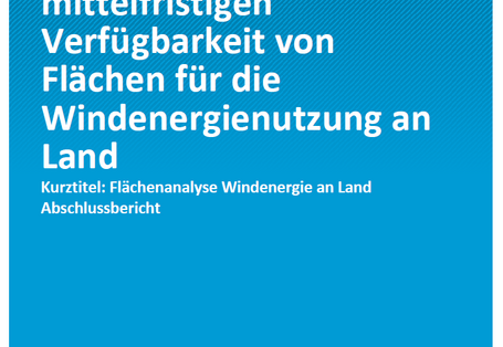 Titelseite des Climate Change-Bandes 38/2019 "Flächenanalyse Windenergie an Land" des Umweltbundesamtes