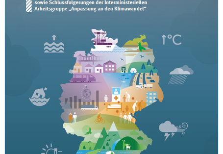 Titelseite der Broschüre "Die Risiken des Klimawandels für Deutschland"