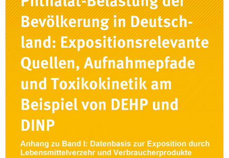 Publikation:Phthalat-Belastung der Bevölkerung in Deutschland: Expositionsrelevante Quellen, Aufnahmepfade und Toxikokinetik am Beispiel von DEHP und DINPAnhang zu Band I: Datenbasis zur Exposition durch Lebensmittelverzehr und Verbraucherprodukte