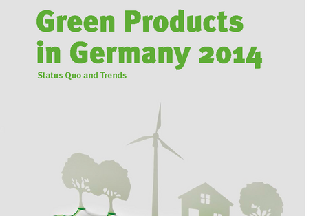 Cover of the brochure "Green Products in Germany 2014 - Status Quo and Trends"