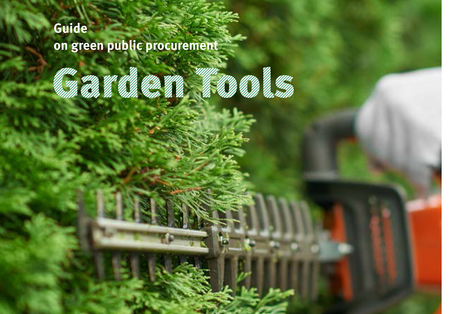 Cover of the brochure Guide on green public procurement: Garden Tools