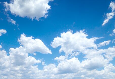 blue sky and white clouds