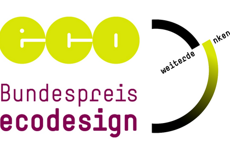 Logo: eco Bundespreis ecodesign weiterdenken