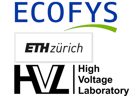 Logos of the three organisations Ecofys, High Voltage Laboratory und ETH Zürich