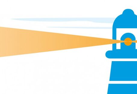 Grafische Darstelllung eines Leuchtturms