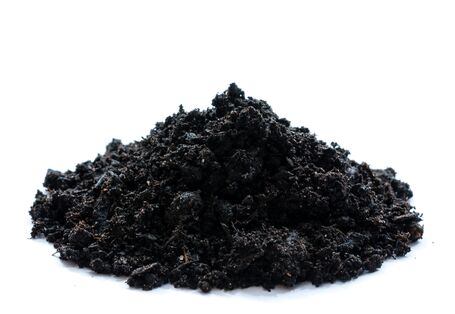 aufgehäufte Biokohle