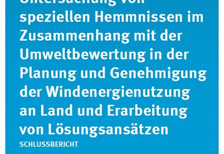 Cover Climate Change 23/2013 Untersuchung von speziellen Hemmnissen im Zusammenhang mit der Umweltbewertung in der Planung und Genehmigung der Windenergienutzung an Land und Erarbeitung von Lösungsansätzen