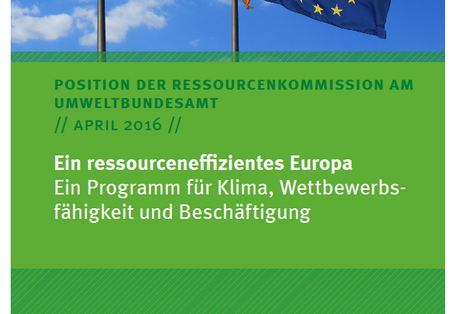 Cover Ein ressourceneffizientes Europa