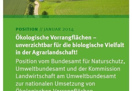 Ökologische Vorrangflächen - unverzichtbar für die biologische Vielfalt in der Agrarlandschaft!