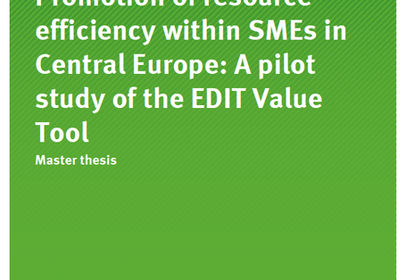 Cover Texte 10/2016 Promotion of resource efficiency within SMEs in Central Europe: A pilot study of the EDIT Value Tool