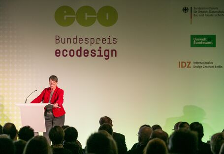 Bundespreis Ecodesign 2014 Bundesumweltministerin Hendricks
