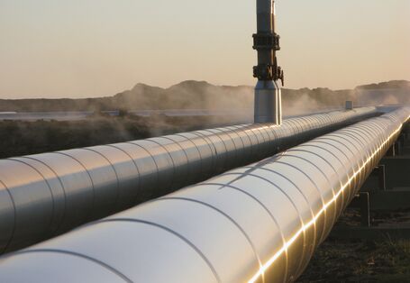  gas pipeline with valve