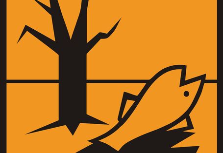 symbolisierter toter Fisch im Wasser