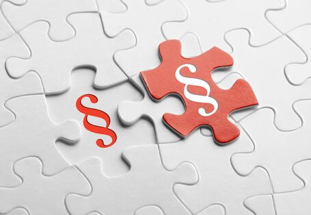 Pieces of puzzle with paragraph