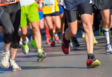 Menschen bei Laufen