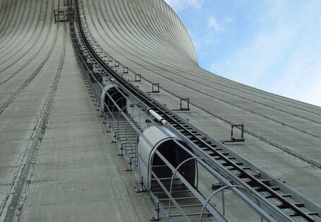 Nahaufnahme von Kühlturm.