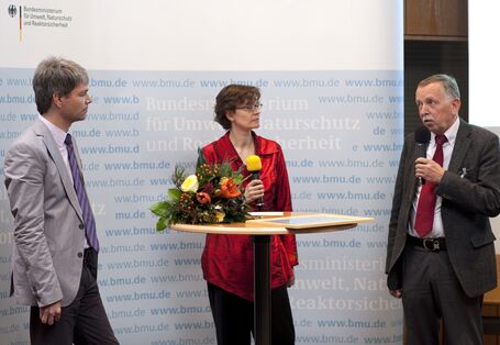 Preisträger beim Tischgespräch