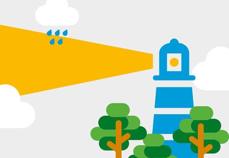 Grafik eines Leuchtturms