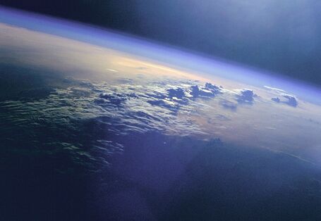 Blick aus dem Weltraum auf den Indischen Ozean