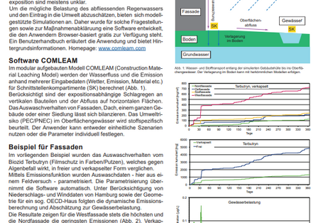 Modellierung der Auswaschung von Bioziden aus Bauprodukten und der Umweltexposition