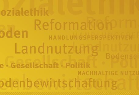 Eine Logowand zum Weltbodentag.