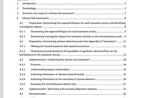 Erste Seite mit Inhaltsverzeichnis