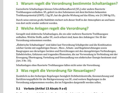Erste Seite des Factsheets