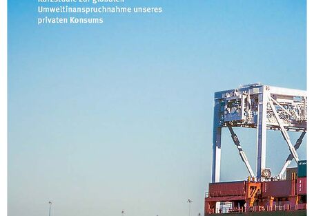 Blick auf Containerhafen