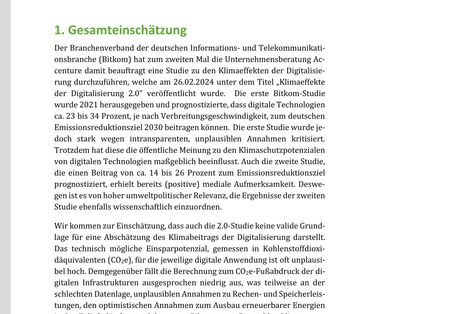 Erste Seite des Factsheets