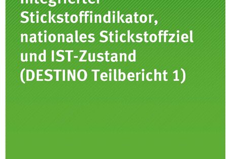 Cover_TEXTE_96-2020_Integrierter Stickstoffindikator, nationales Stickstoffziel und IST-Zustand DESTINO Teilbericht 1