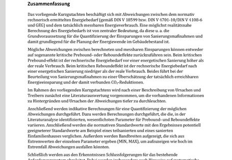 Erste Seite mit Text