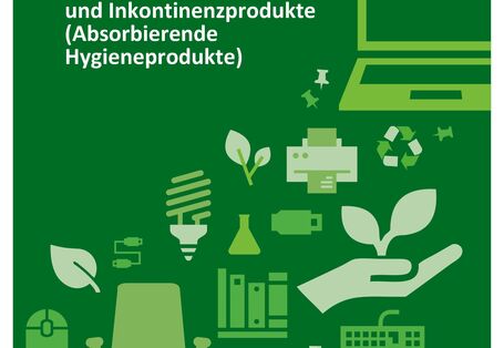 grüne Icons von Büromaterialien