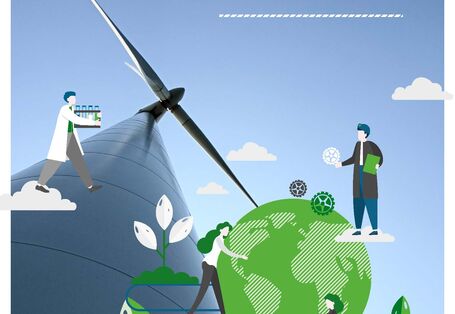 wind turbine from below