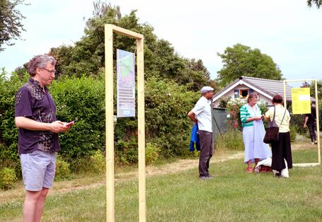 Ausstellung in einer Gartenkolonie