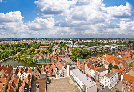 Stadtansicht von Lübeck