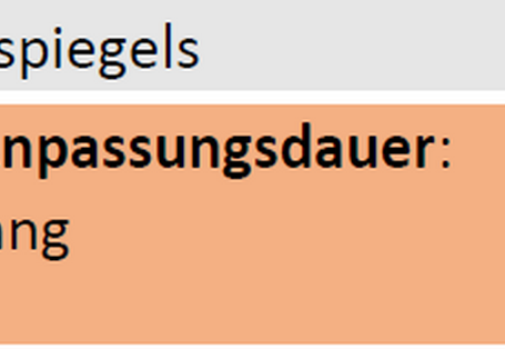 Klimatischer Einfluss: Sturm und dem Anstieg des Meeresspiegels; Handlungserfordernis: mittel; Handlungsfeld: Verkehr, Verkehrsinfrastruktur; Anpassungsdauer: lang; Umsetzende Akteure: Unternehmen, Verbände; Kosten: 10 - 100 Mio. €/a