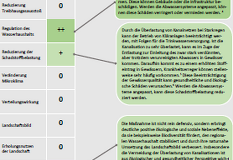 Die Anpassung von Abwassersystemen hat positive und negative gesamtwirtschaftliche Effekte.